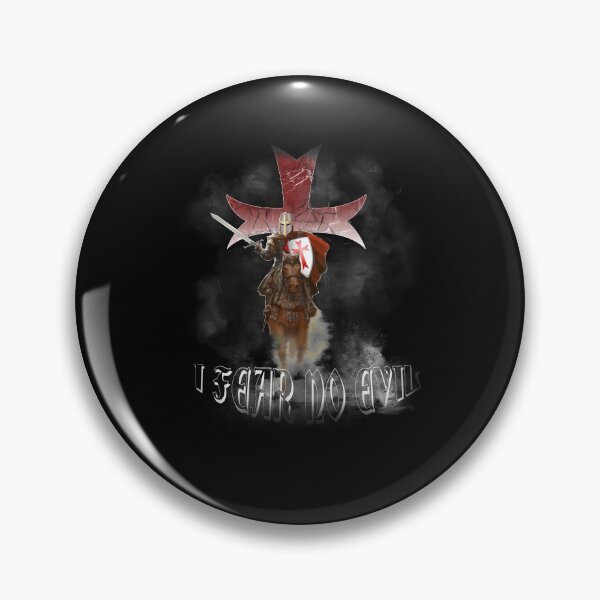 Item preview, Templar On Horse Cross Medieval Warrior Sword Knights Templar I Fear No Evil designed and sold by TopTeeShop.