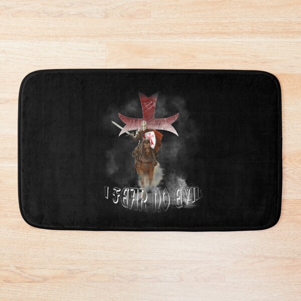Item preview, Templar On Horse Cross Medieval Warrior Sword Knights Templar I Fear No Evil designed and sold by TopTeeShop.