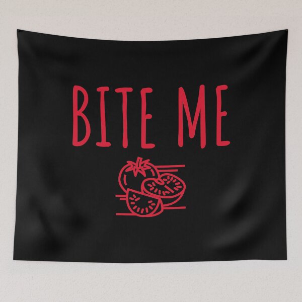 Item preview, Funny Fruit Bite Me Tomato graphic designed and sold by jakehughes2015.