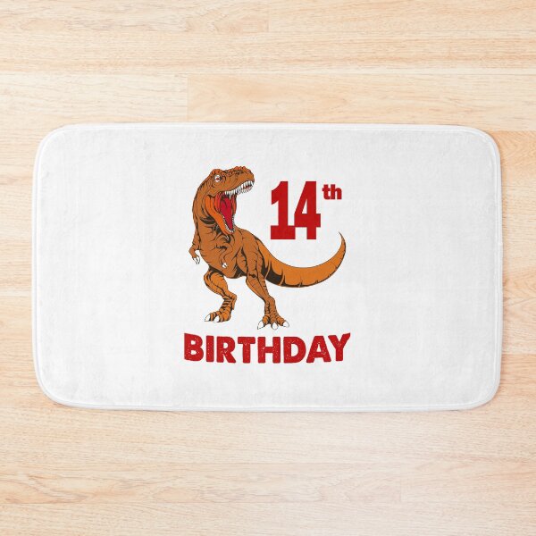 Item preview, 14th birthday with dinosaur designed and sold by AllShirts21.
