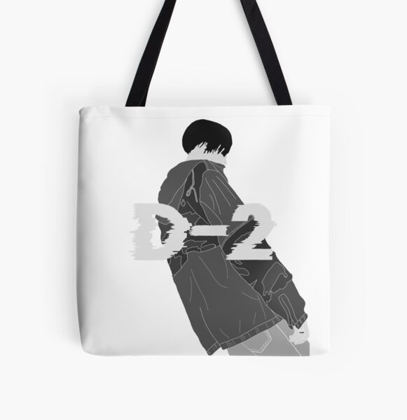 Suga Black and White Tote Bag Cute Yoongi Graphic Photo Book 