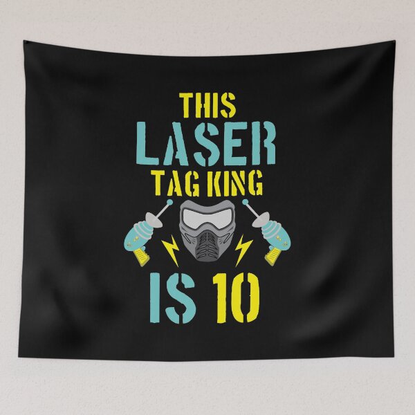 Item preview, This Laser Tag King Is 10 10th Birthday Recreational Gift designed and sold by haselshirt.