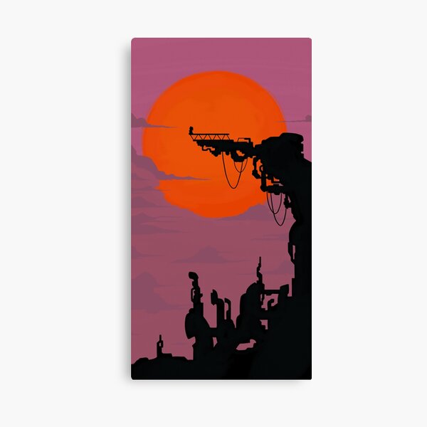 Catra Fright Zone Silhouette Canvas Print