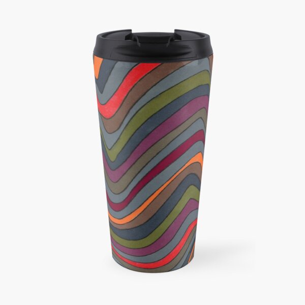 Psychedelischer Regenbogen orange Thermobecher