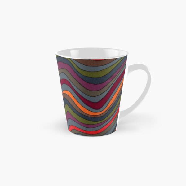 Psychedelic rainbow orange Tall Mug