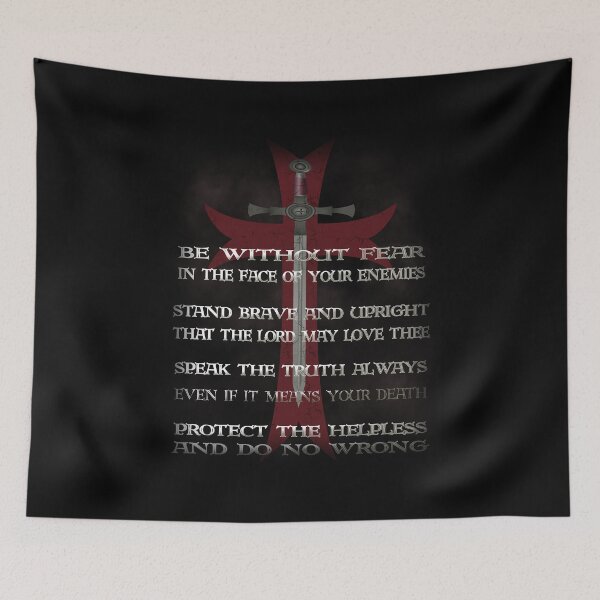 Item preview, Templar Cross Medieval Warrior Sword Knights Templar I Fear No Evil designed and sold by TopTeeShop.