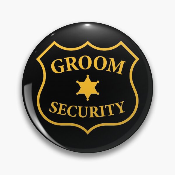 Item preview, Groom Security Patch (Bachelor Party / Stag Night / Gold) designed and sold by MrFaulbaum.