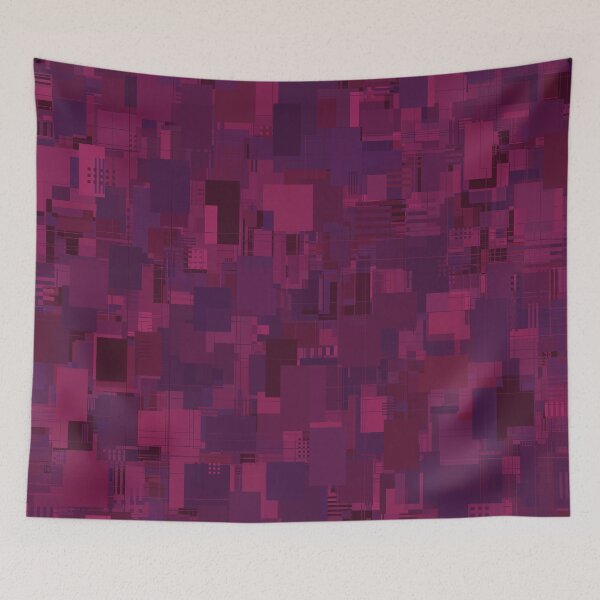 Item preview, Burgundy Pattern with Random Shapes and Lines designed and sold by Lyle Hatch.