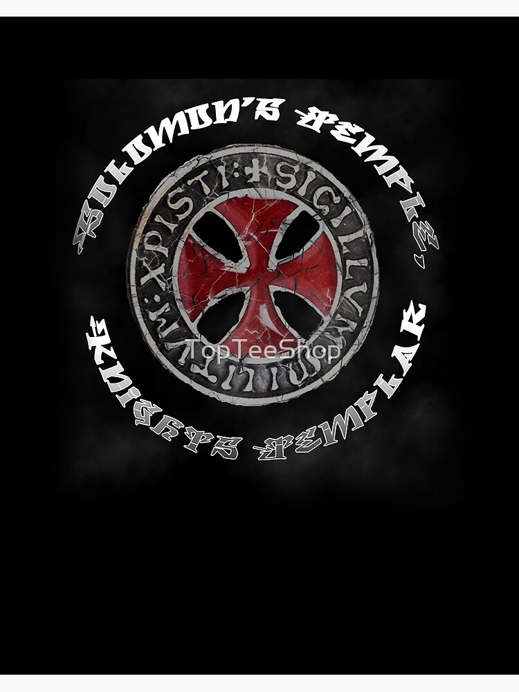 Templar T-Shirt Distressed Knight Seal Medieval Symbol Logo Templar T-Shirt Distressed Knight Seal Medieval Symbol Logo