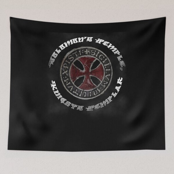 Item preview, Templar Cross Seal Distressed Medieval Warrior Sword Knights Templar  designed and sold by TopTeeShop.