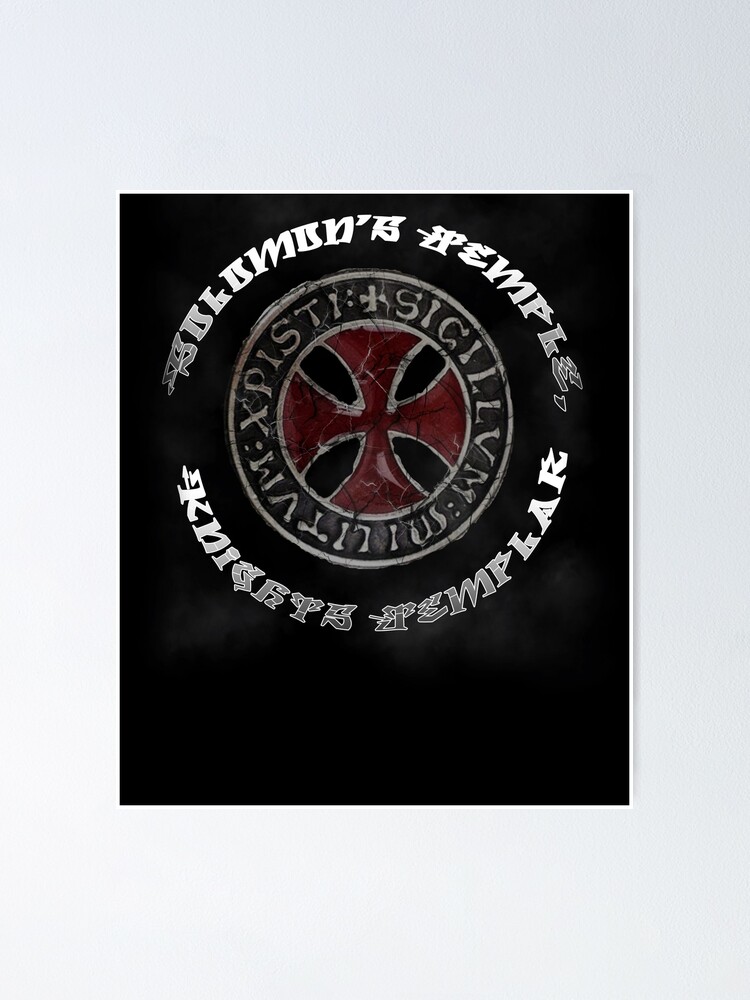 Templar T-Shirt Distressed Knight Seal Medieval Symbol Logo Templar T-Shirt Distressed Knight Seal Medieval Symbol Logo