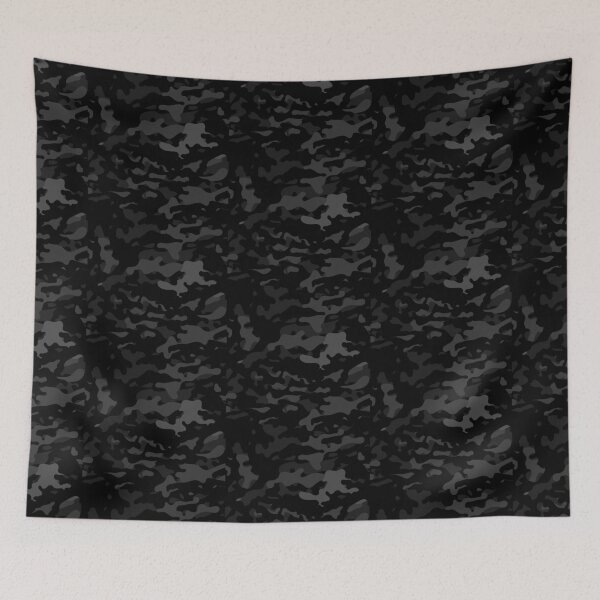 Item preview, Camouflage Pattern Cool Army Midnight Camo Print Grey & Black Color for Lovers of the Armed Forces designed and sold by BCNDesign.
