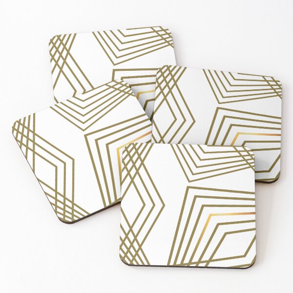 Item preview, Metallic Gold Gatsby Patterns designed and sold by ItsNikkiArts.