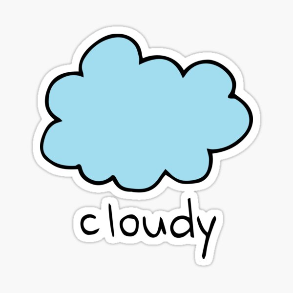 Fluff Cloud Stickers for Sale