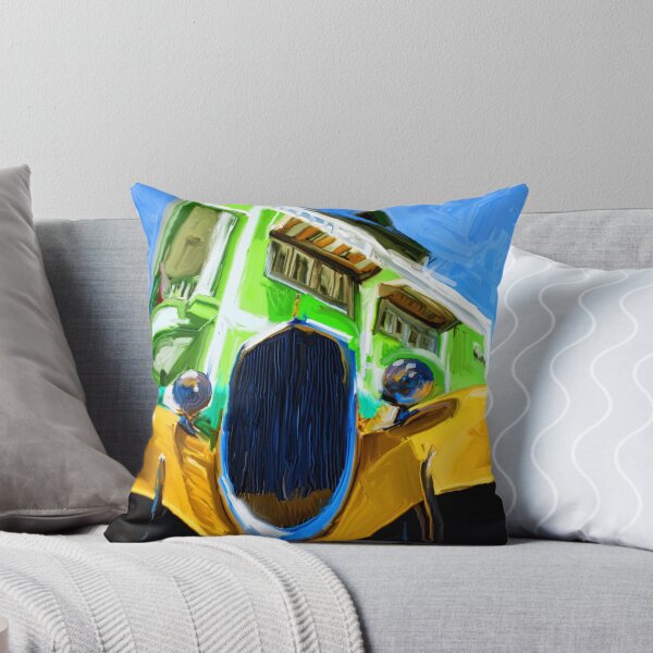 Item preview, YELLOW HOT ROD AT BEACH HOUSE designed and sold by NeatlineFX.