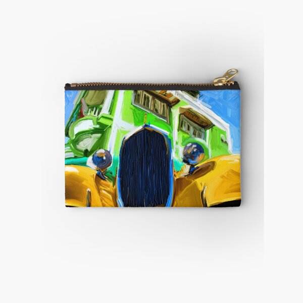 Item preview, YELLOW HOT ROD AT BEACH HOUSE designed and sold by NeatlineFX.