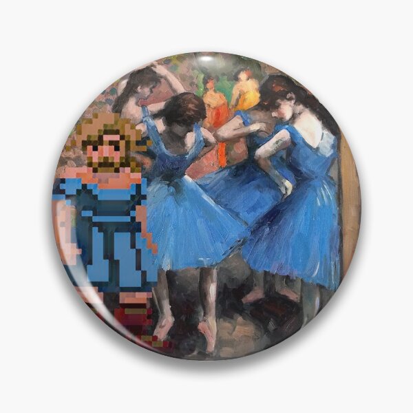 Item preview, Guybrush dancer in blue (Monkey Island X Degas) - Clothing, gadgets & face masks designed and sold by spegnilcomputer.