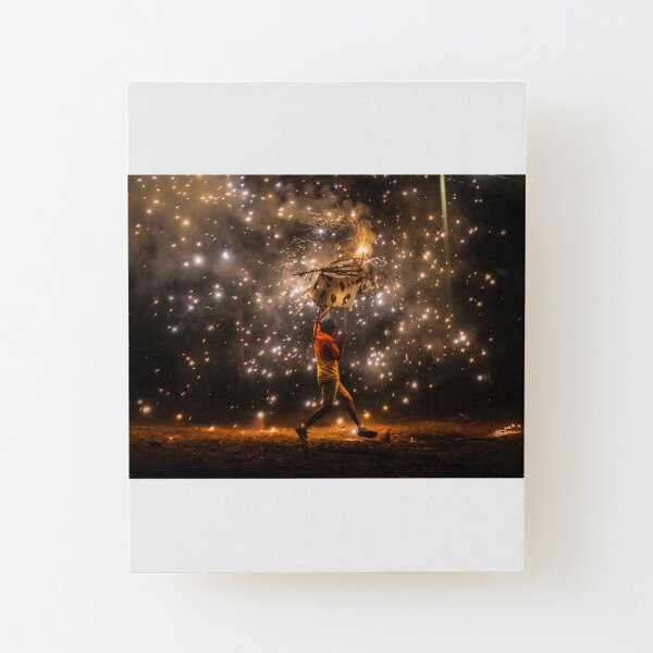 Fireworks Wood Mounted Print