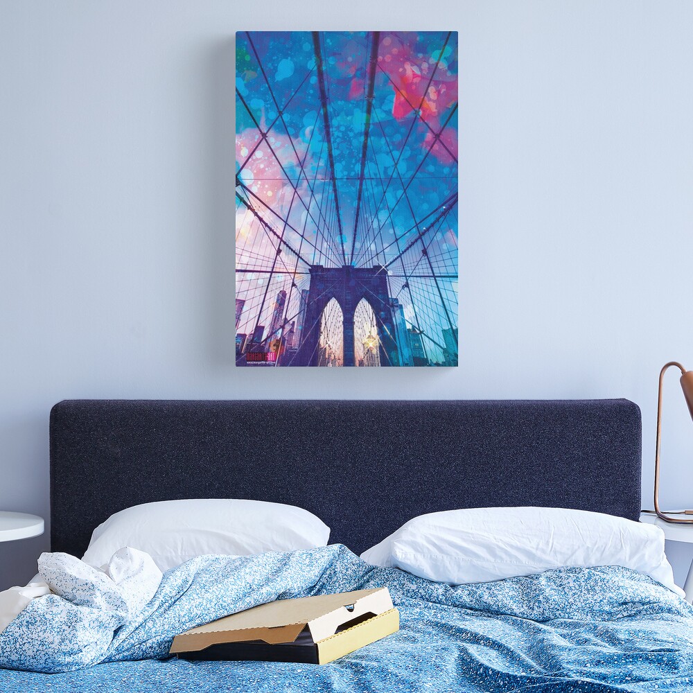 01 Brooklyn Bridge Poster Pop-Art - Margarita Art Leinwanddruck