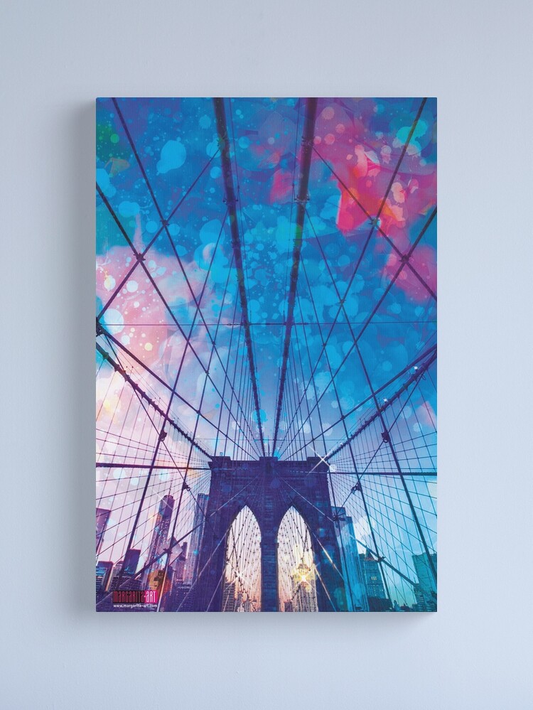 Alternative Ansicht von 01 Brooklyn Bridge Poster Pop-Art - Margarita Art Leinwanddruck