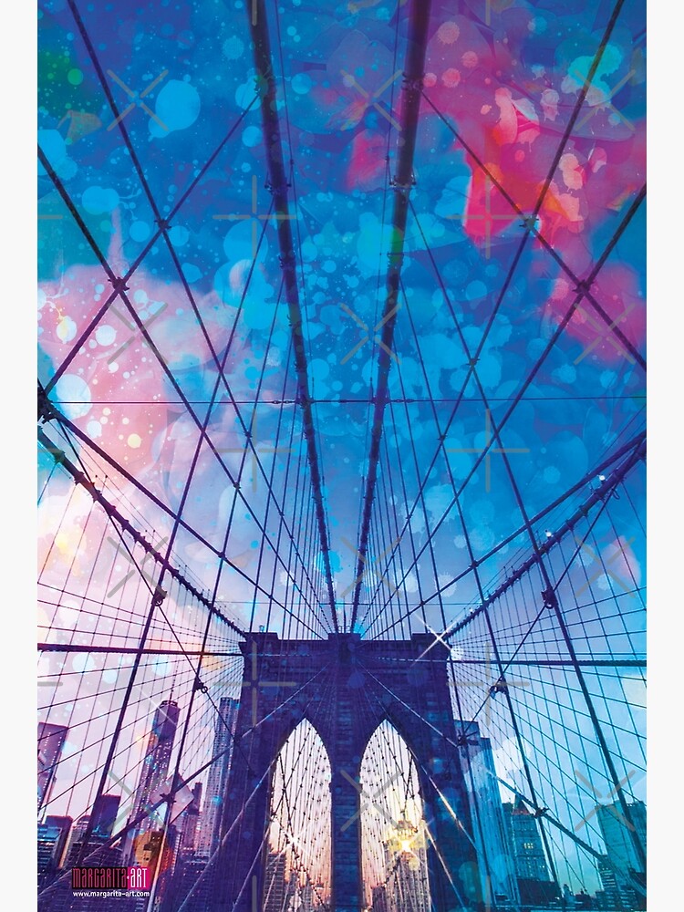 01 Brooklyn Bridge Poster Pop-Art - Margarita Art von Margarita-Art