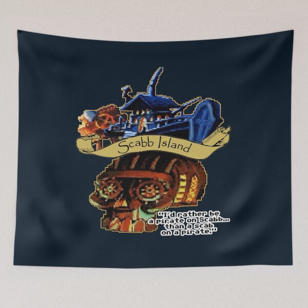 Item preview, Visit Scabb Island (Monkey Island) - Clothing, gadgets & face masks designed and sold by spegnilcomputer.