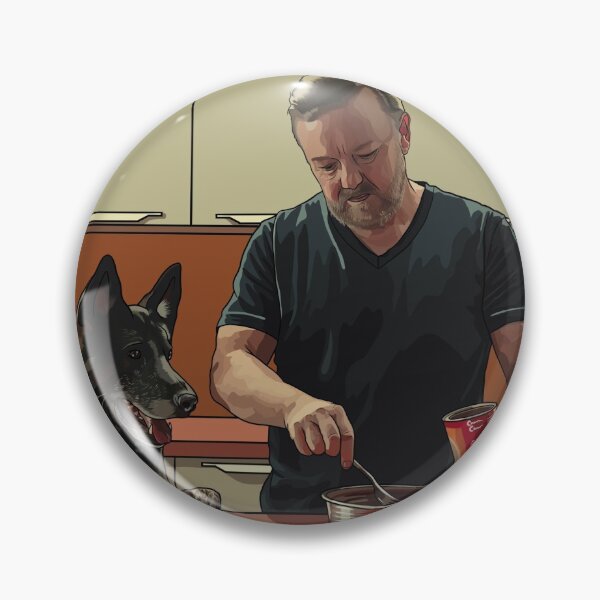Item preview, Tony and Brandy from After Life by Ricky Gervais designed and sold by Sinead Ashcroft.