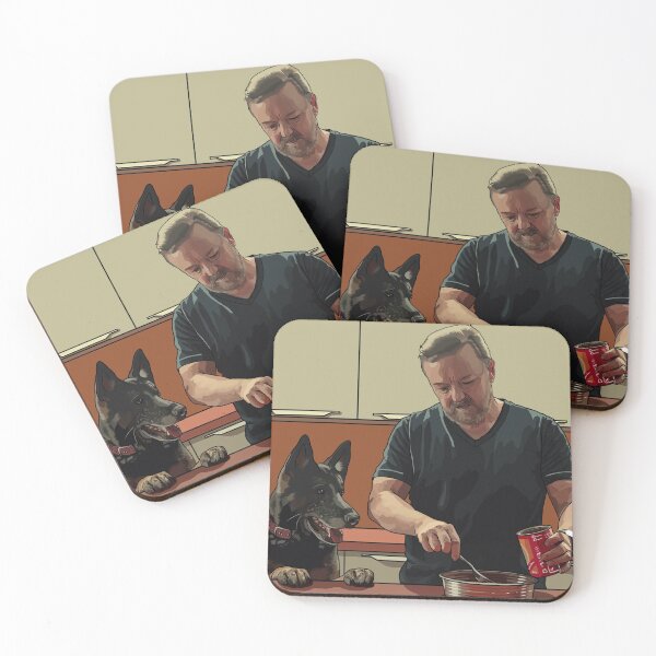 Item preview, Tony and Brandy from After Life by Ricky Gervais designed and sold by Sinead Ashcroft.