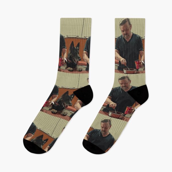 Item preview, Tony and Brandy from After Life by Ricky Gervais designed and sold by Sinead Ashcroft.