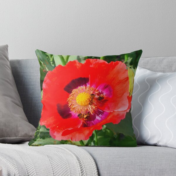 Item preview, Bees on flower designed and sold by RebelShadow.