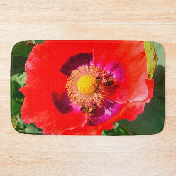 Item preview, Bees on flower designed and sold by RebelShadow.