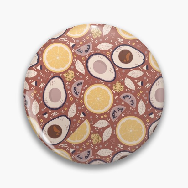 Item preview, Avocado And Lemon Seamless Pattern designed and sold by Simplulina.