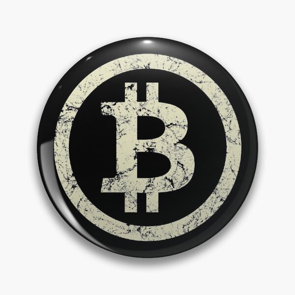 Item preview, Bitcoin Logo Destressed Look I Cool Vintage BTC Retro Design designed and sold by Amazing Designs.