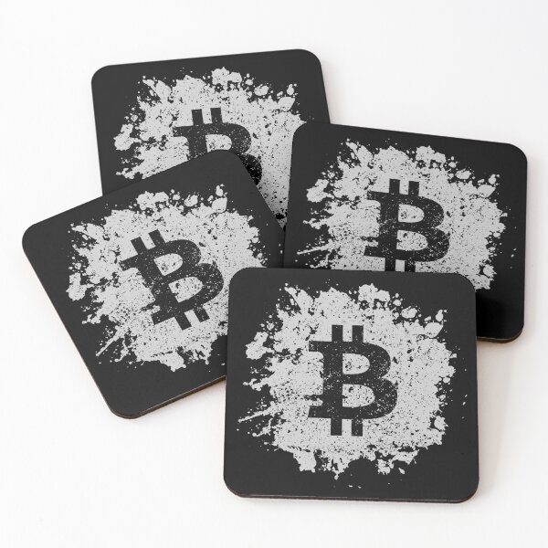 Item preview, Bitcoin Logo Destressed Look I Cool Splash BTC Retro Design designed and sold by Amazing Designs.