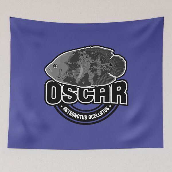 Item preview, Oscar Cichlid - Astronotus ocellatus - Tropical Aquarium Fish b/w designed and sold by TheAplus.