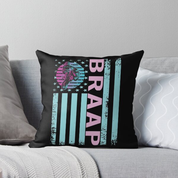 Item preview, Braap Vintage USA American Flag Dirtbike Motocross designed and sold by funnierthanthou.