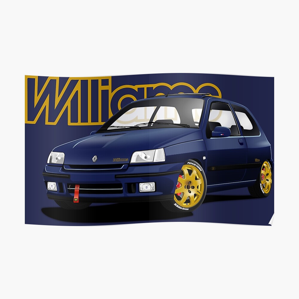 Birthday Christmas Gift Renault Clio Williams Funny Offensive Coaster