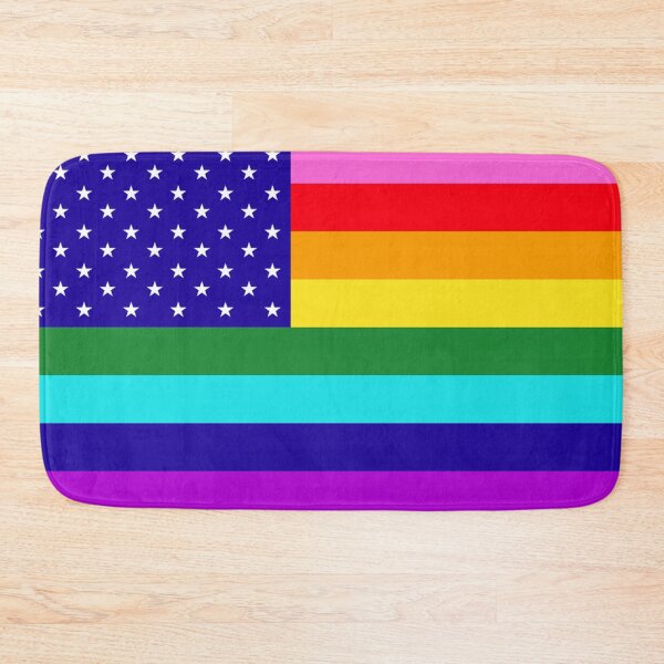 Item preview, American USA Gay Pride Flag LGBTQ Lesbian Rainbow LGBT designed and sold by Draculaura2009.