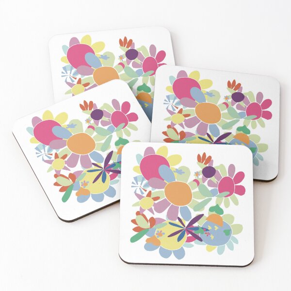 Item preview, Pretty colourful and cheerful flower pattern designed and sold by AgnesTramm.