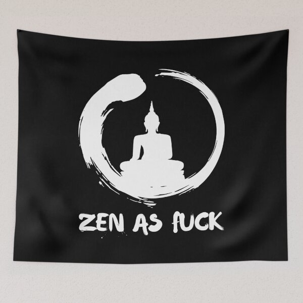 Item preview, Zen as Fuck Buddha Meditation Enso Circle Japan Art Sarcasm  designed and sold by h44k0n.