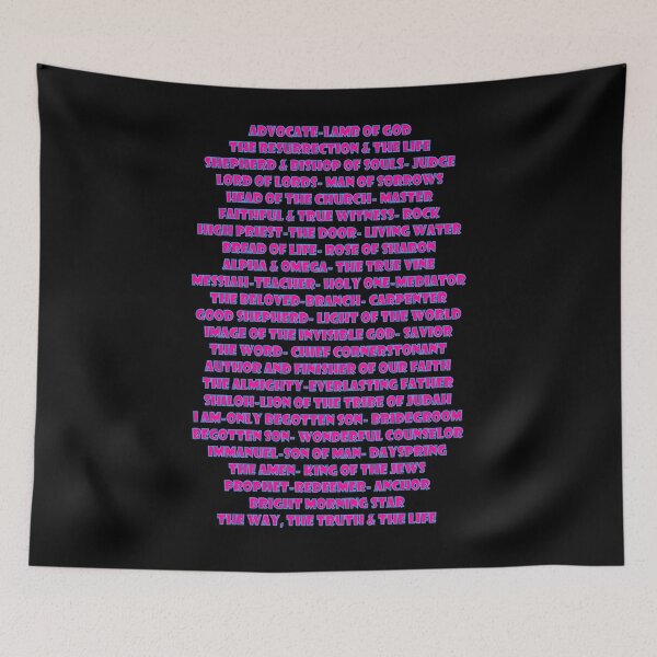 Item preview, Names of Jesus found in Scripture Typography designed and sold by Alondra.