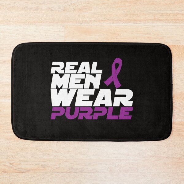 Aperçu de l'œuvre Les vrais hommes portent du violet créée et vendue par Schmuddelshirt.