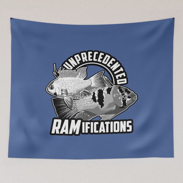 Item preview, German Blue Ram - Electric Mikrogeophagus ramirezi b/w designed and sold by TheAplus.