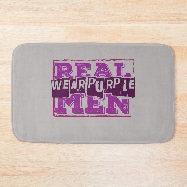 Aperçu de l'œuvre  Les vrais hommes portent du violet créée et vendue par Schmuddelshirt.