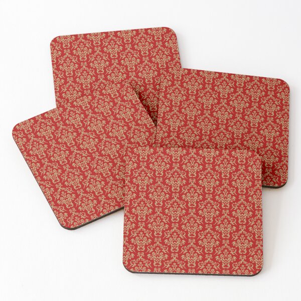 Item preview, Red and Gold Damask designed and sold by eddyscanyon.