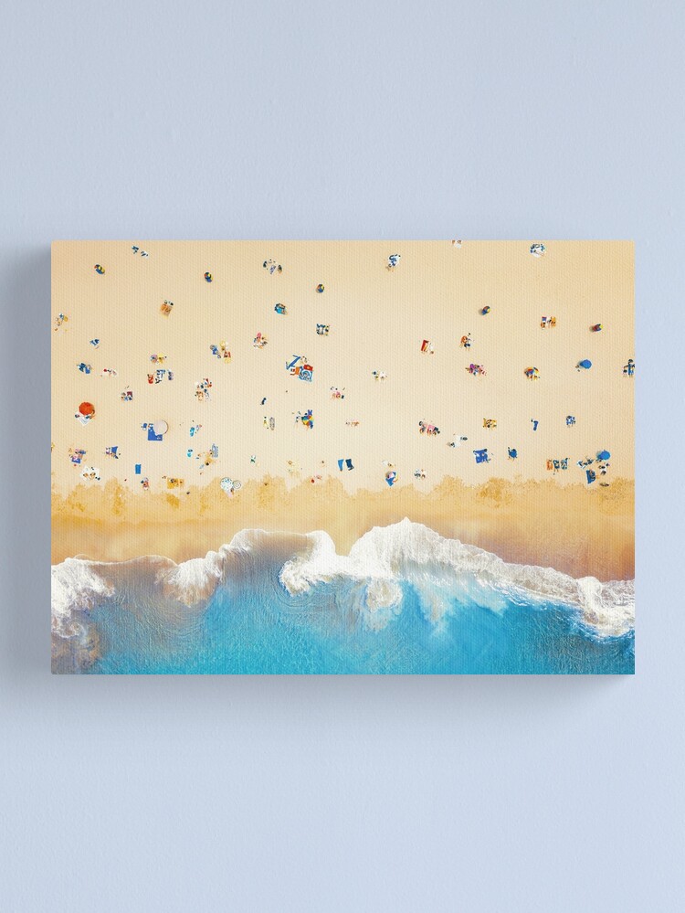 Thumbnail 2 of 3, Canvas Print, Beach Colours | Aerial Drone Photography designed and sold by The-Drone-Man.