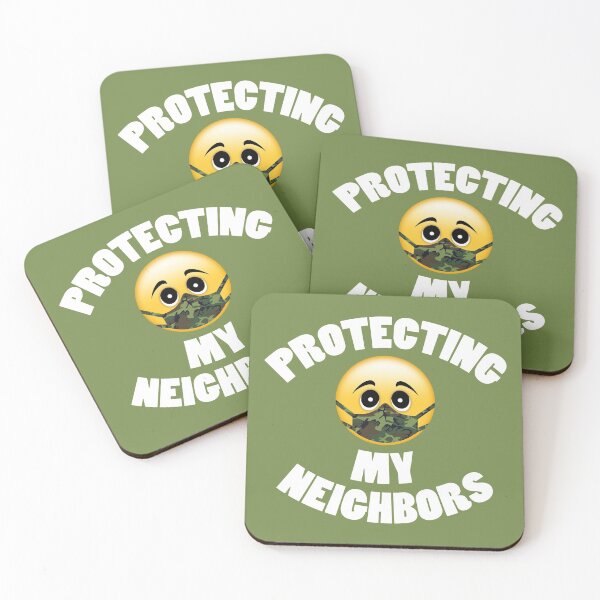 Item preview, Emoji With Face Mask - Protecting My Neighbors - Camouflage  designed and sold by Elsy's Art.