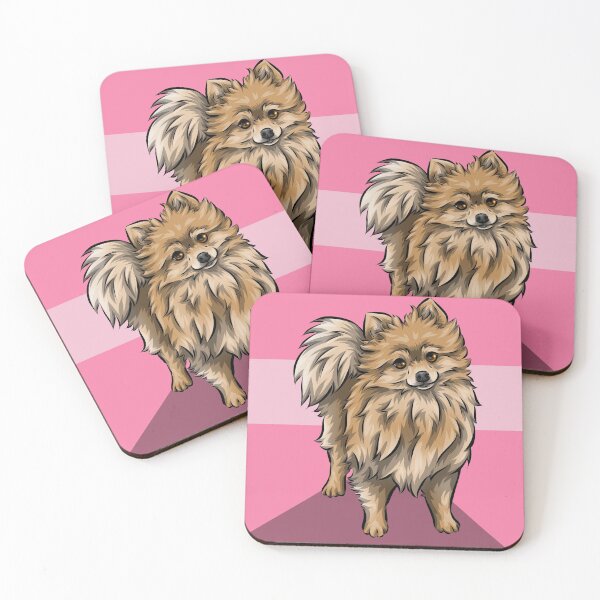 Item preview, Cute Pomeranian | Cute Dog Art | Pink Background designed and sold by shirinsart.