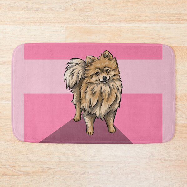 Item preview, Cute Pomeranian | Cute Dog Art | Pink Background designed and sold by shirinsart.