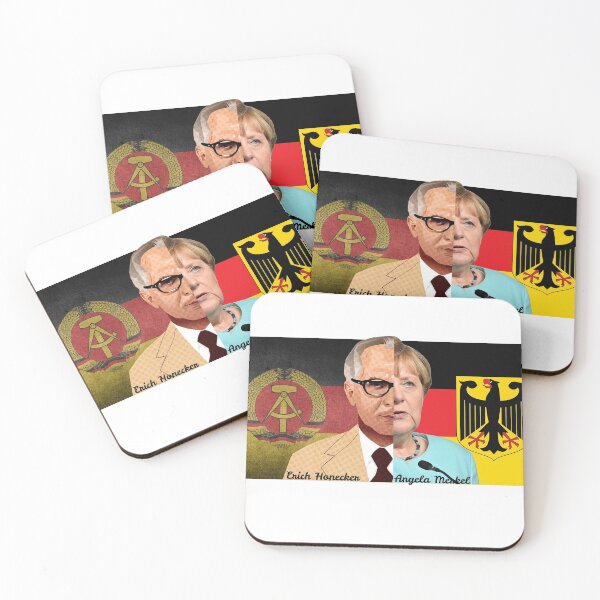 Item preview, Honecker GDR vs. Merkel FRG half portrait designed and sold by Oberlaender.